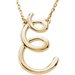 Script Initial Necklace or Center
