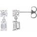 Two-Stone Dangle Earrings