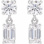 Two-Stone Dangle Earrings