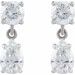 Two-Stone Dangle Earrings