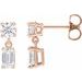Two-Stone Dangle Earrings