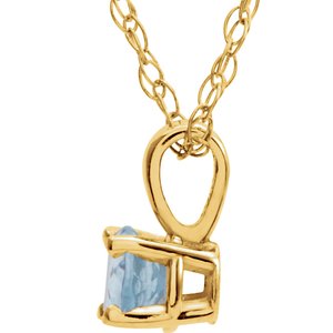 Youth Birthstone Necklace or Pendant