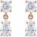 Two-Stone Dangle Earrings