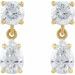 Two-Stone Dangle Earrings