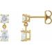Two-Stone Dangle Earrings