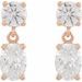 Two-Stone Dangle Earrings