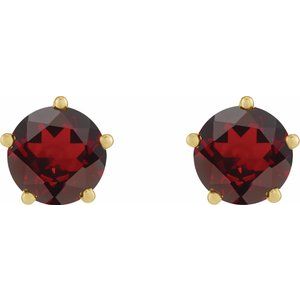 Solitaire Stud Earrings