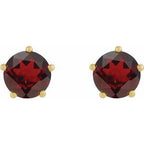 Solitaire Stud Earrings