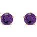 Solitaire Stud Earrings