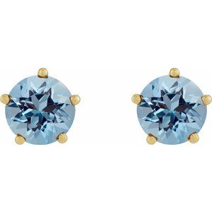 Solitaire Stud Earrings