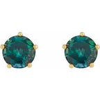 Solitaire Stud Earrings