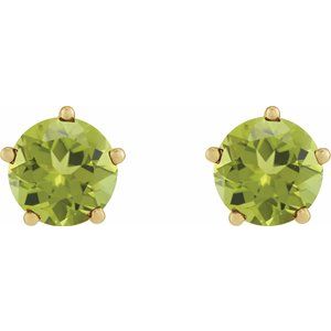 Solitaire Stud Earrings