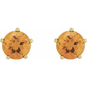Solitaire Stud Earrings