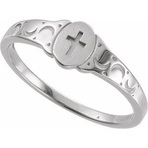 Youth Cross Signet Ring