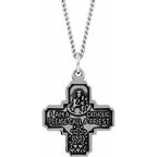 Four-Way Cross Medal Necklace or Pendant