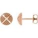 Granulated X Stud Earrings