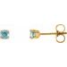 Round 4-Prong Youth Birthstone Stud Earrings