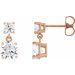 Two-Stone Dangle Earrings