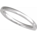 Three-Stone Euro Shank Engagement Ring or Band