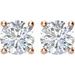 Round 4-Prong Lightweight Stud Earrings