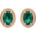 Round 4-Prong Claw Bezel-Style Stud Earrings