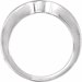 Half-Bezel Three-Stone Engagement Ring or Band