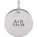 Engravable Circle Charm/Pendant