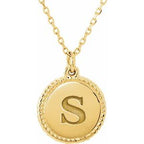 Engravable Rope Necklace or Charm/Pendant