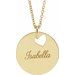 Engravable Pierced Heart or Star Necklace or Pendant