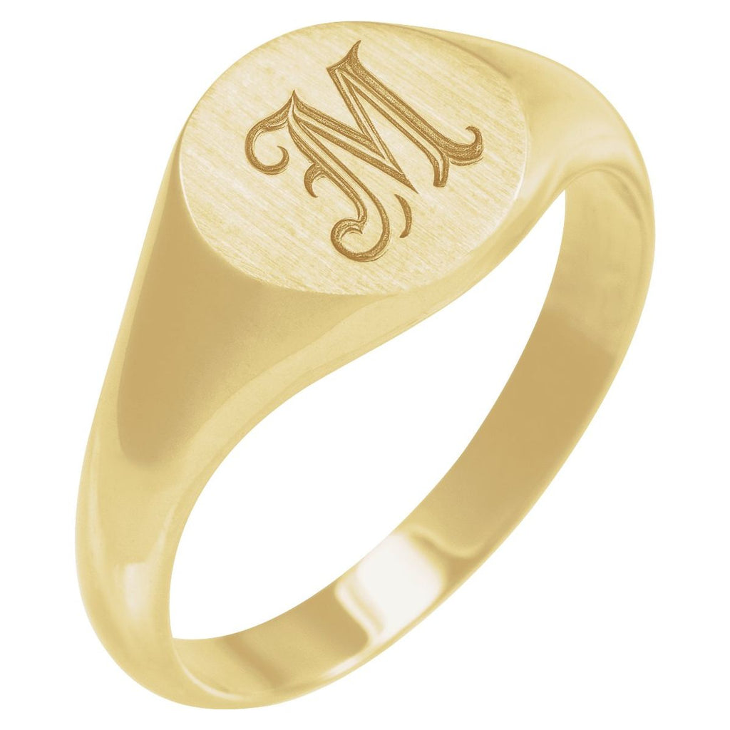 Round Signet Ring