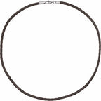 4 mm Faux Leather Cord Necklace