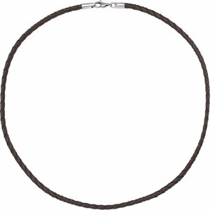 4 mm Faux Leather Cord Necklace