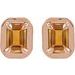 Round 4-Prong Claw Bezel-Style Stud Earrings