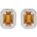 Round 4-Prong Claw Bezel-Style Stud Earrings