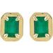 Round 4-Prong Claw Bezel-Style Stud Earrings