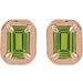 Round 4-Prong Claw Bezel-Style Stud Earrings