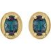Round 4-Prong Claw Bezel-Style Stud Earrings