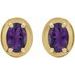 Round 4-Prong Claw Bezel-Style Stud Earrings