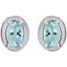 Round 4-Prong Claw Bezel-Style Stud Earrings