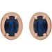 Round 4-Prong Claw Bezel-Style Stud Earrings