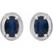 Round 4-Prong Claw Bezel-Style Stud Earrings