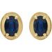 Round 4-Prong Claw Bezel-Style Stud Earrings