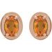 Round 4-Prong Claw Bezel-Style Stud Earrings