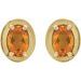 Round 4-Prong Claw Bezel-Style Stud Earrings