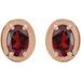 Round 4-Prong Claw Bezel-Style Stud Earrings