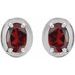 Round 4-Prong Claw Bezel-Style Stud Earrings