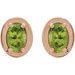 Round 4-Prong Claw Bezel-Style Stud Earrings