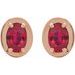 Round 4-Prong Claw Bezel-Style Stud Earrings