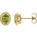 Round 4-Prong Claw Bezel-Style Stud Earrings