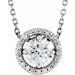 Halo-Style Necklace or Pendant